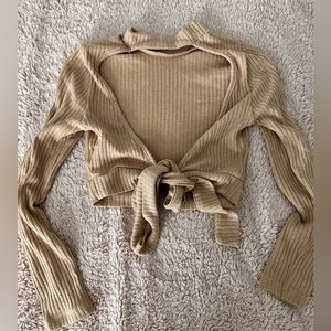 Sexy backless crop top